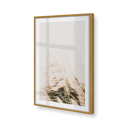 [Color:Polished Gold] Picture of art in a Polished Gold frame at an angle