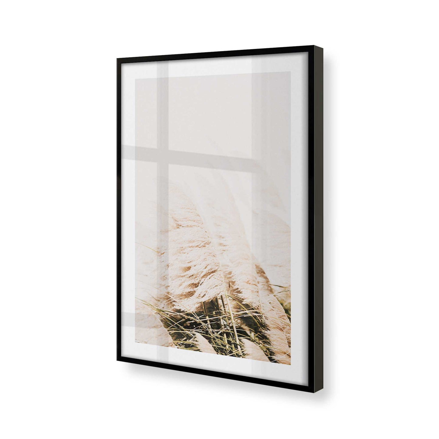 [Color:Satin Black] Picture of art in a Satin Black frame at an angle