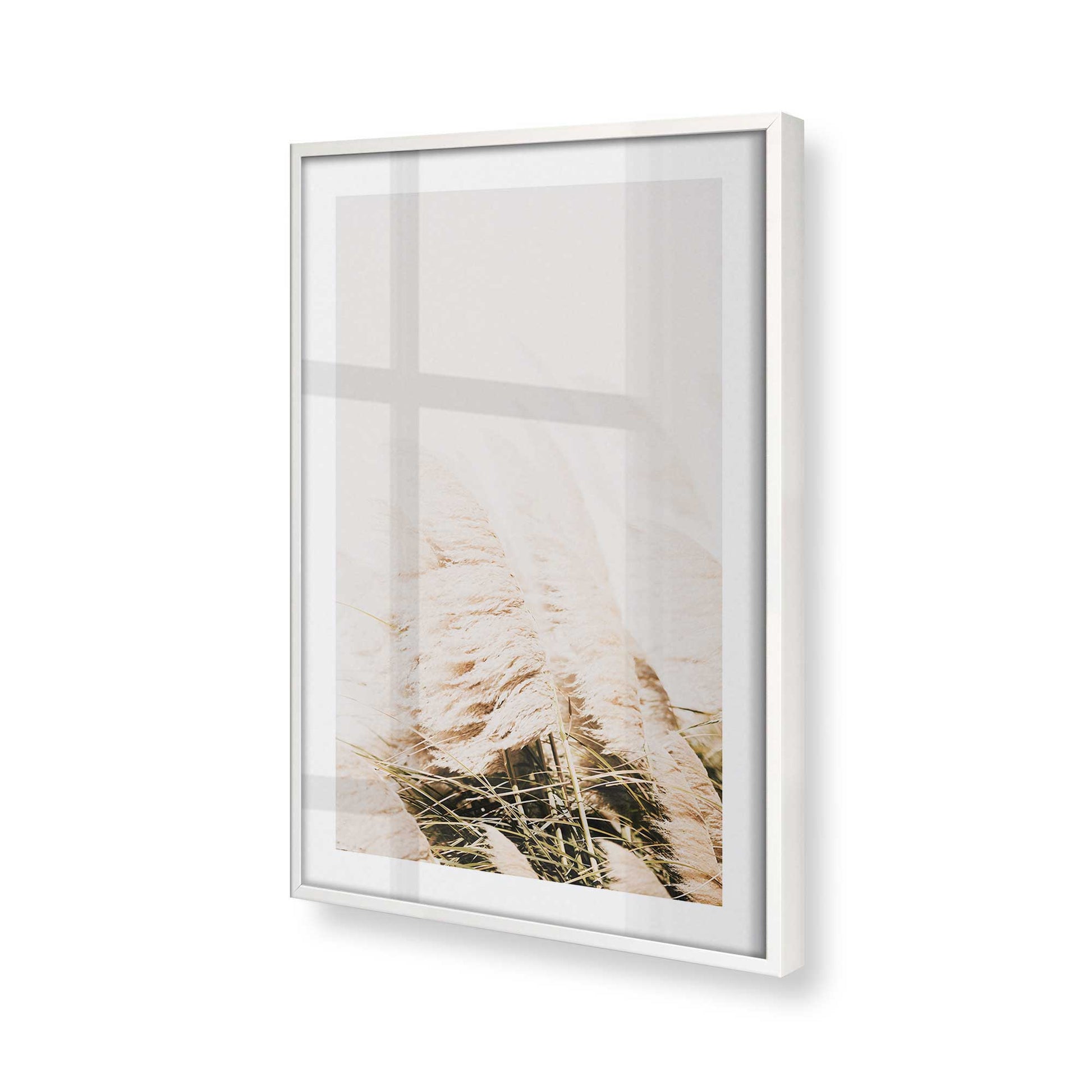 [Color:Opaque White] Picture of art in a Opaque White frame at an angle