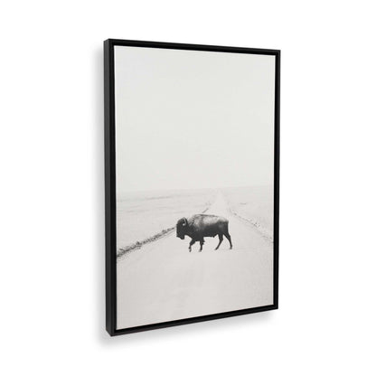 [Color:Satin Black] Picture of art in a Satin Black frame at an angle