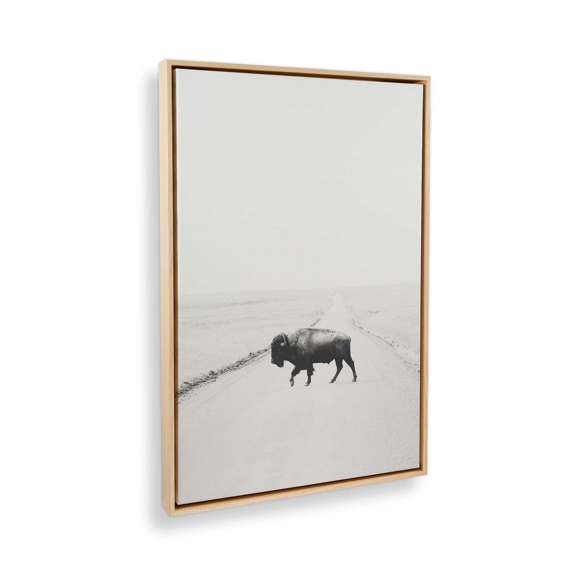 [Color:American Maple] Picture of art in a American Maple frame at an angle