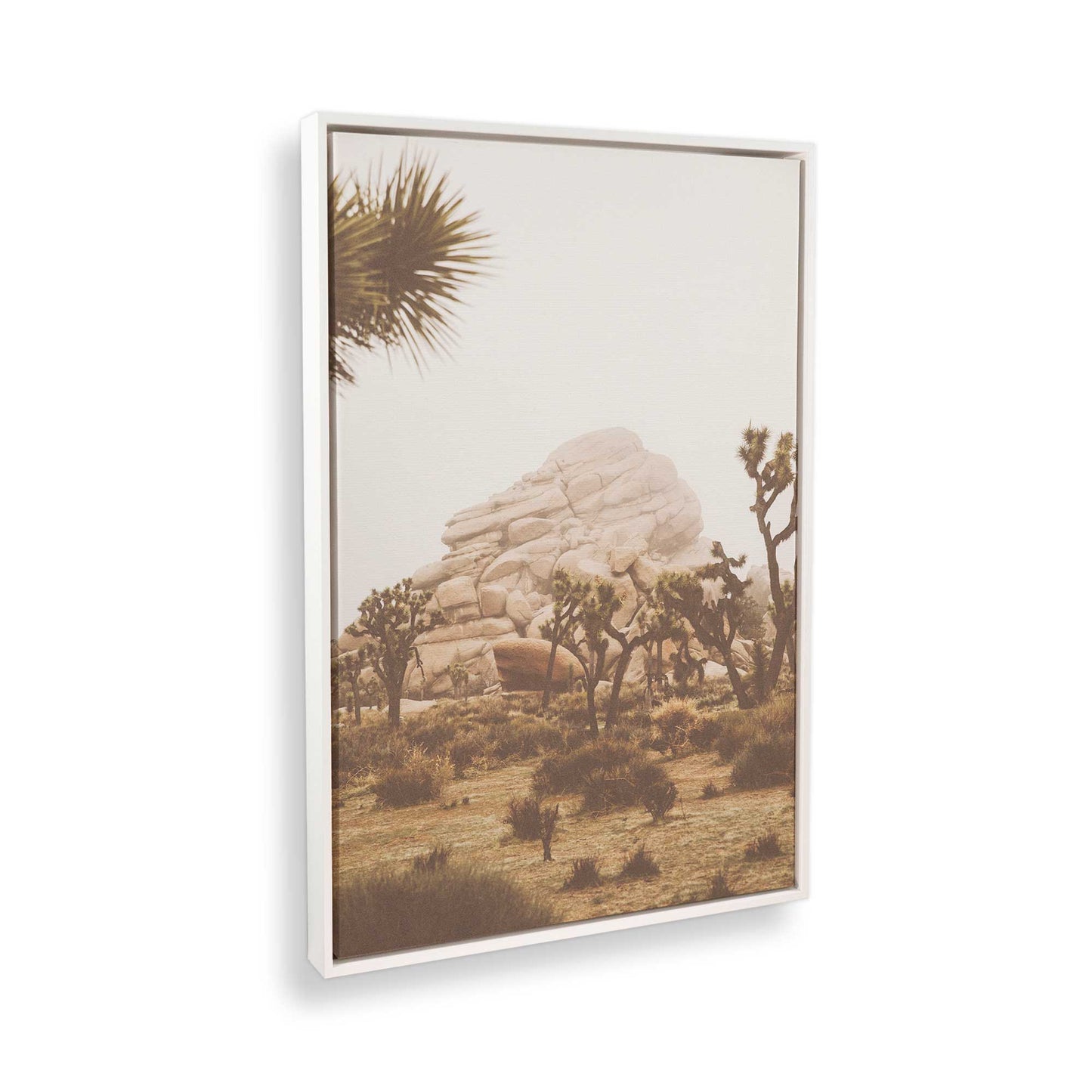 [Color:Opaque White] Picture of art in a White frame at an angle