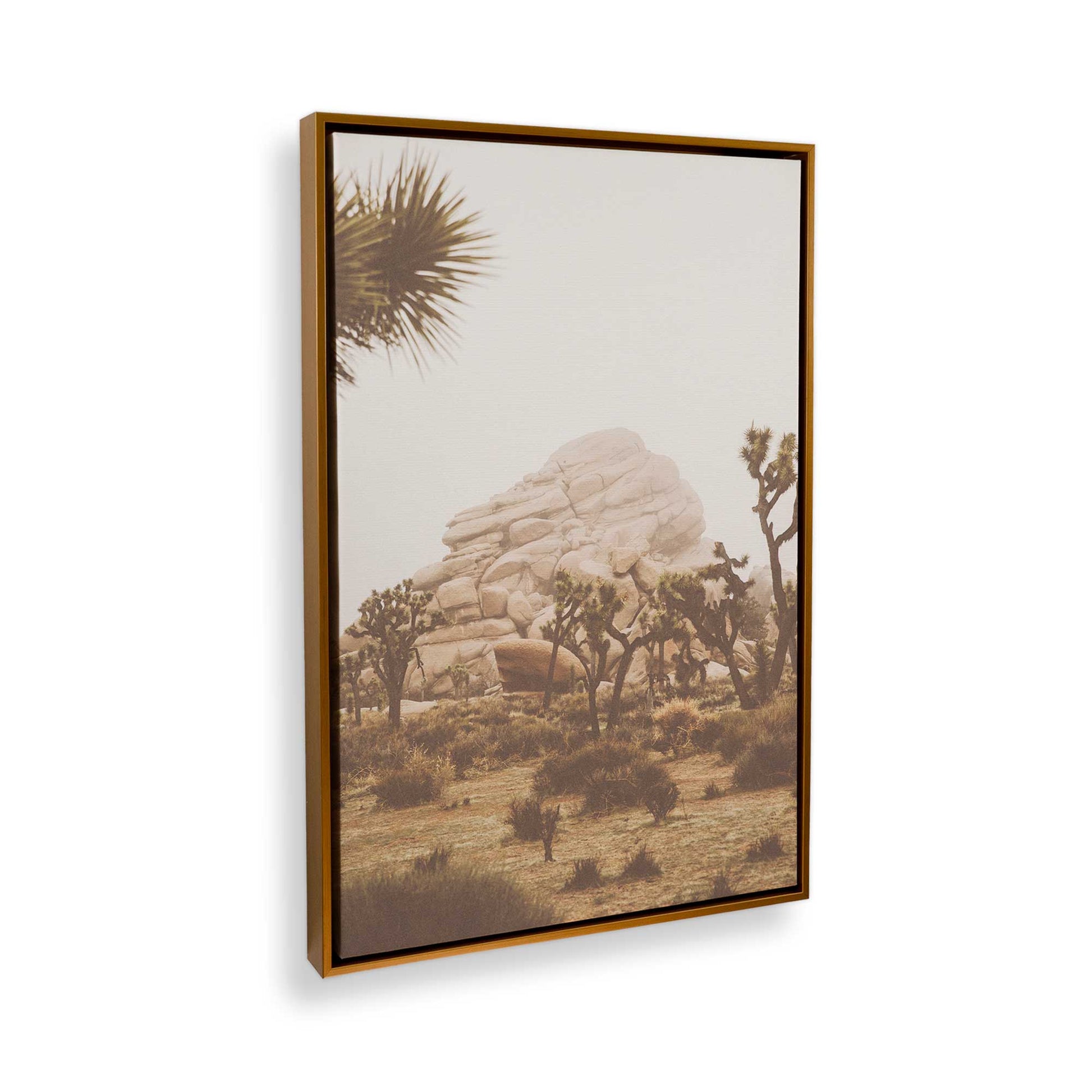 [Color:Polished Gold] Picture of art in a Polished Gold frame at an angle