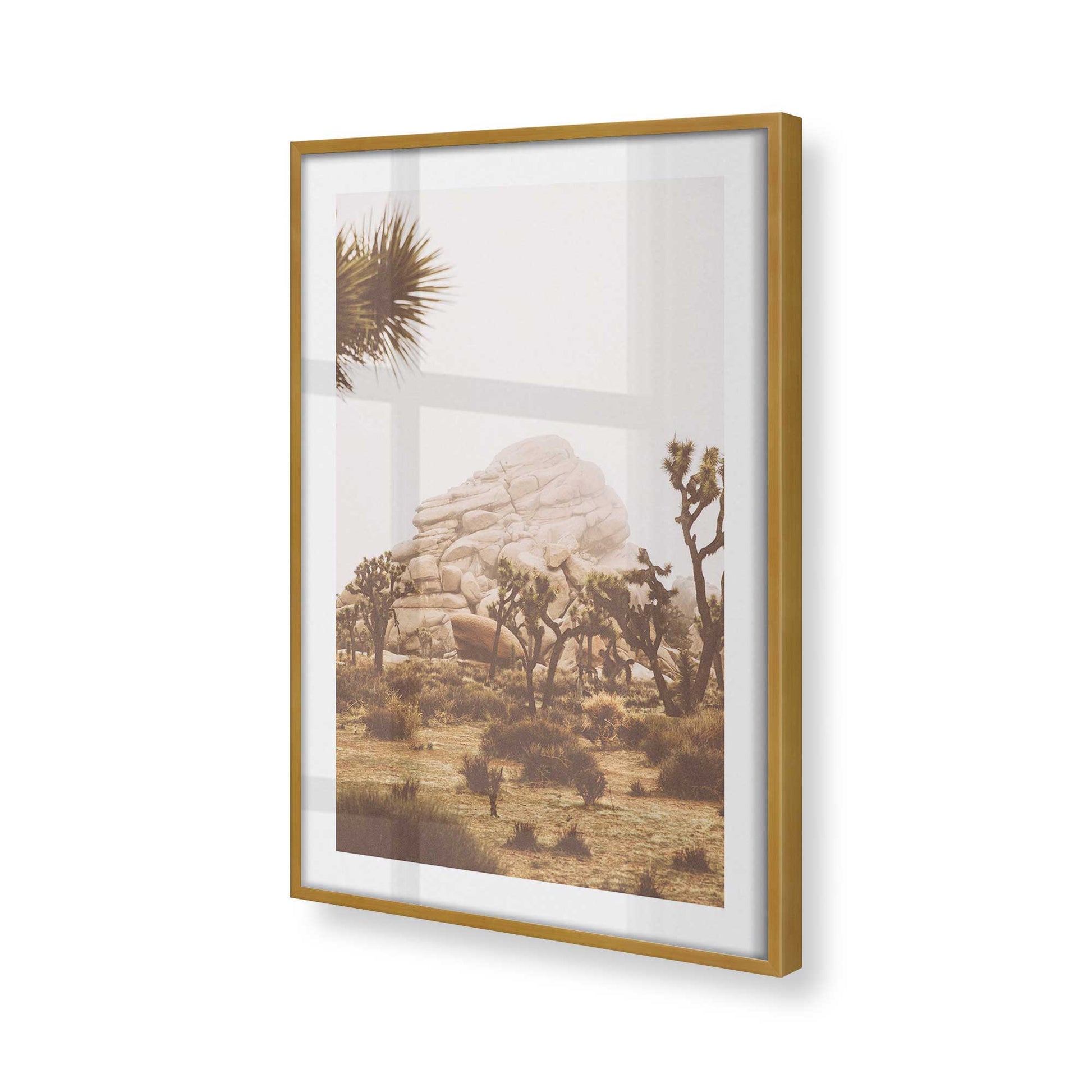 [Color:Polished Gold] Picture of art in a Polished Gold frame at an angle