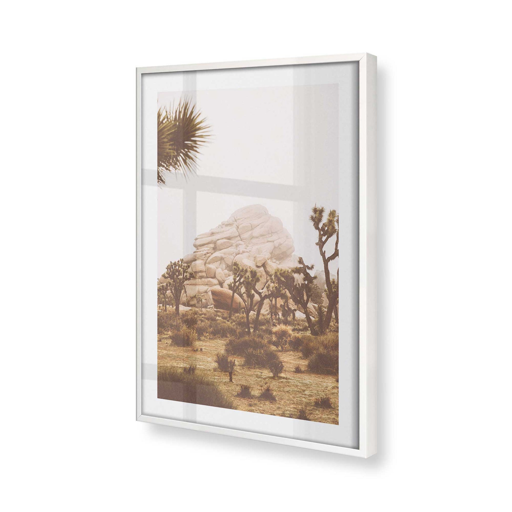 [Color:Opaque White] Picture of art in a Opaque White frame at an angle