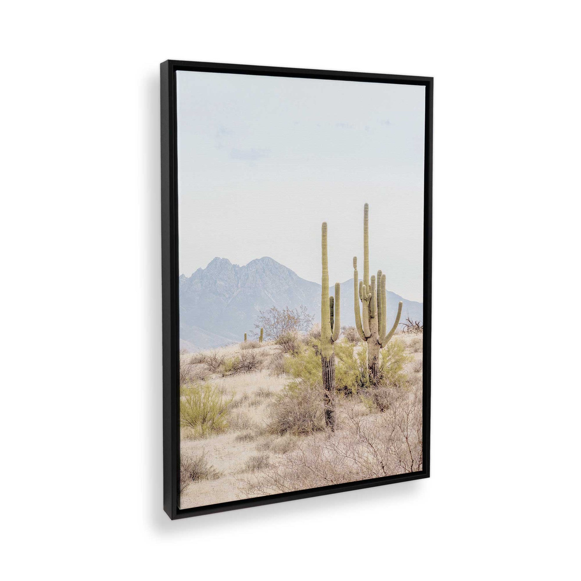 [Color:Satin Black] Picture of art in a Satin Black frame at an angle