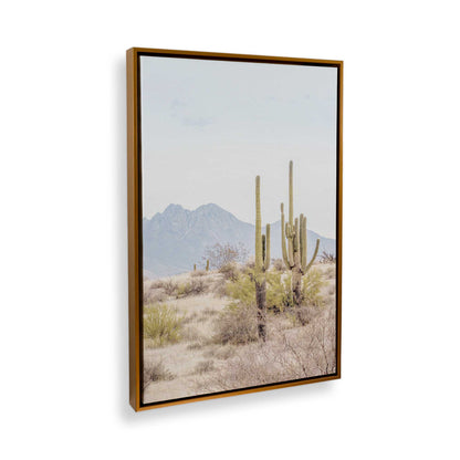 [Color:Polished Gold] Picture of art in a Polished Gold frame at an angle