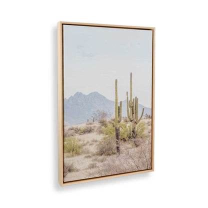 [Color:American Maple] Picture of art in a American Maple frame at an angle