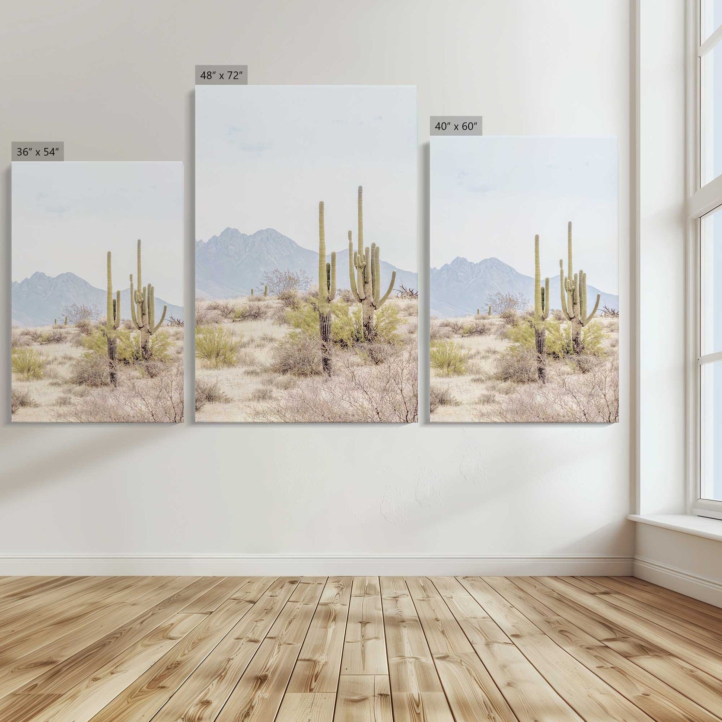 [Color:Stretched Canvas], Image showing the size comparisons