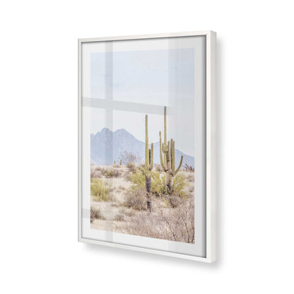 [Color:Opaque White] Picture of art in a Opaque White frame at an angle