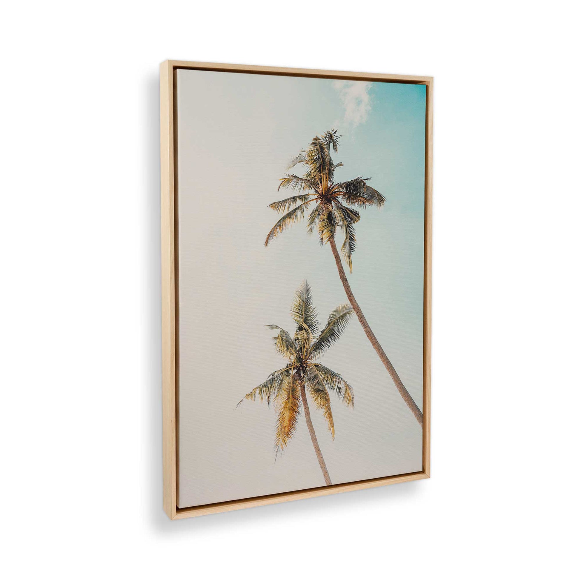 [Color:American Maple] Picture of art in a American Maple frame at an angle