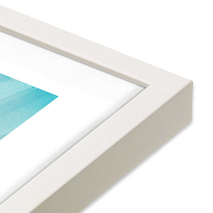 [Color:Opaque White] Picture of art in a Opaque White frame of the corner