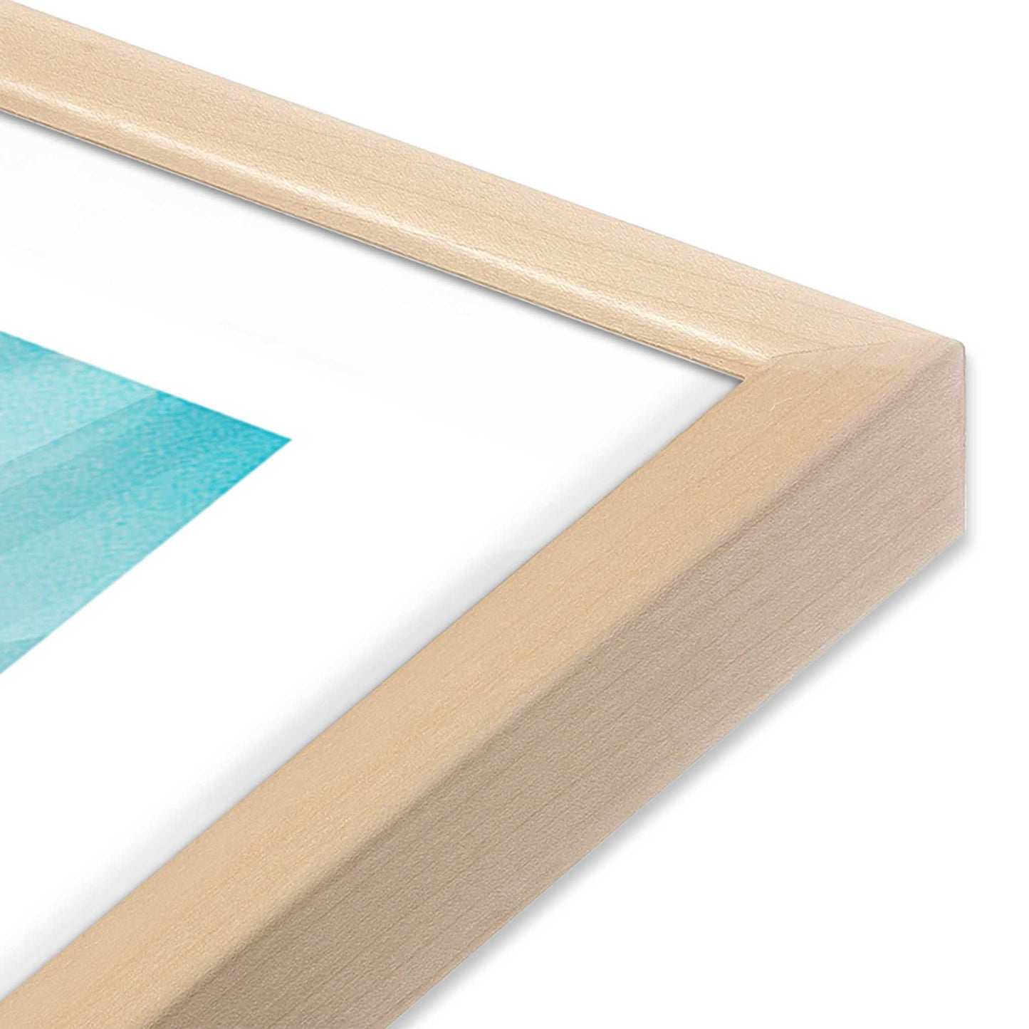 [Color:Raw Maple] Picture of art in a Raw Maple frame of the corner