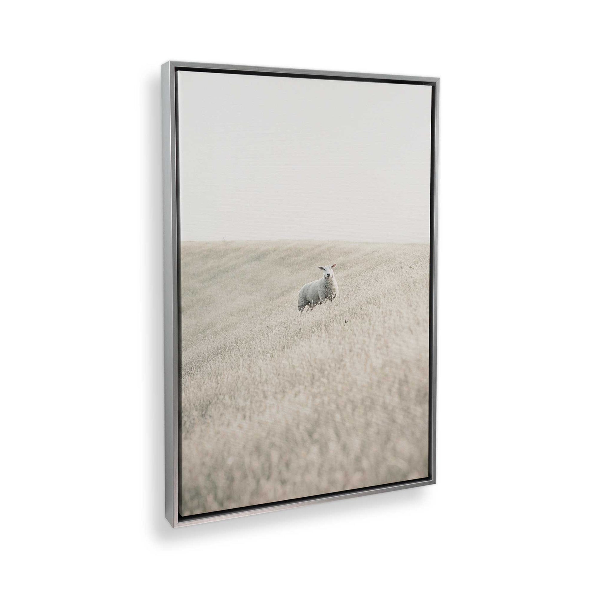 [Color:Polished Chrome] Picture of art in a Polished Chrome frame at an angle