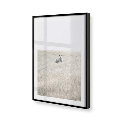 [Color:Satin Black] Picture of art in a Satin Black frame at an angle