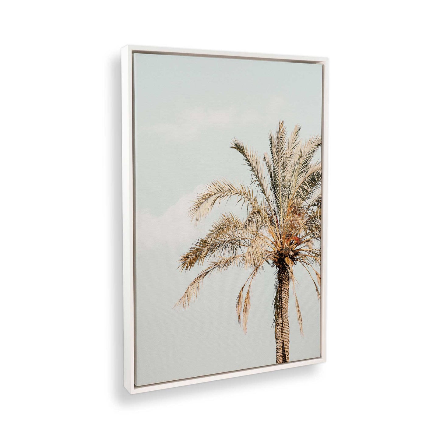 [Color:Opaque White] Picture of art in a White frame at an angle