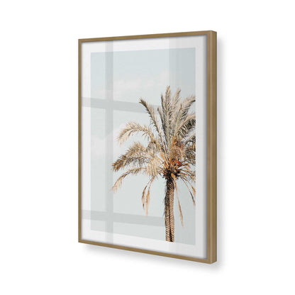 [Color:Brushed Gold] Picture of art in a Brushed Gold frame at an angle