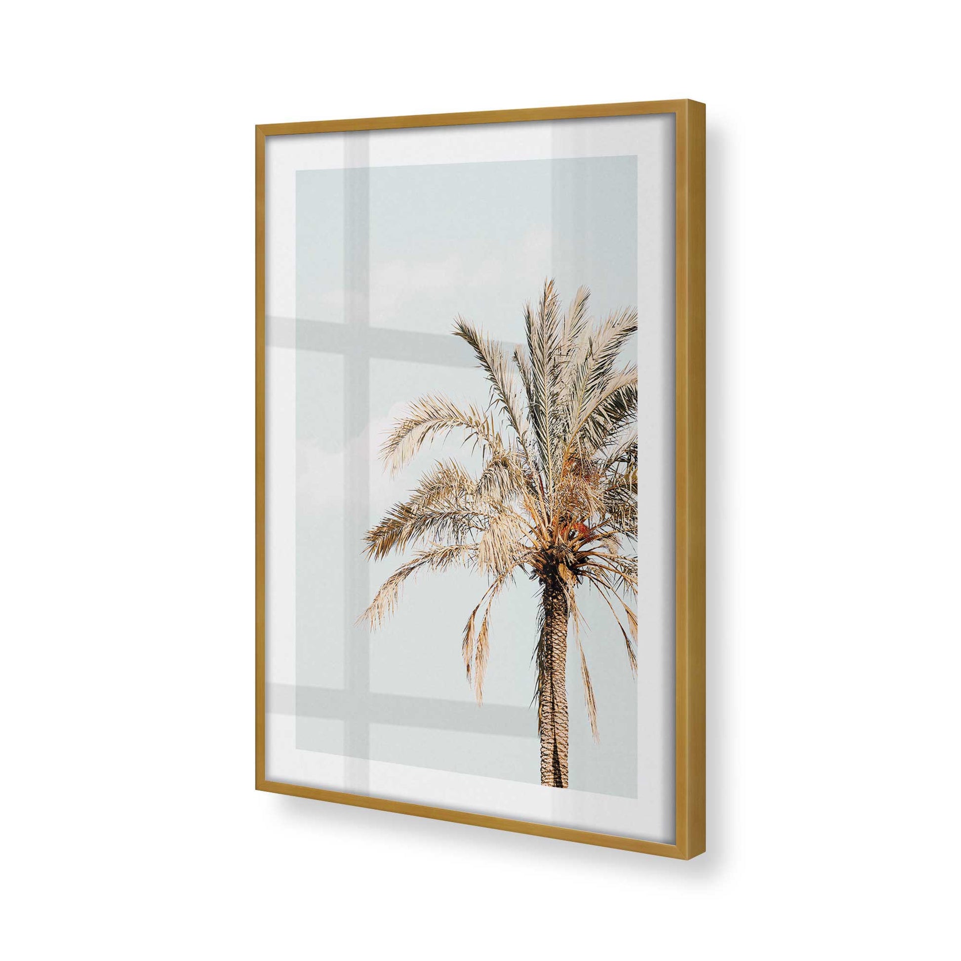 [Color:Polished Gold] Picture of art in a Polished Gold frame at an angle