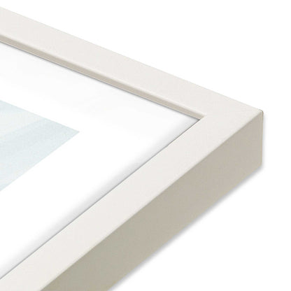 [Color:Opaque White] Picture of art in a Opaque White frame of the corner