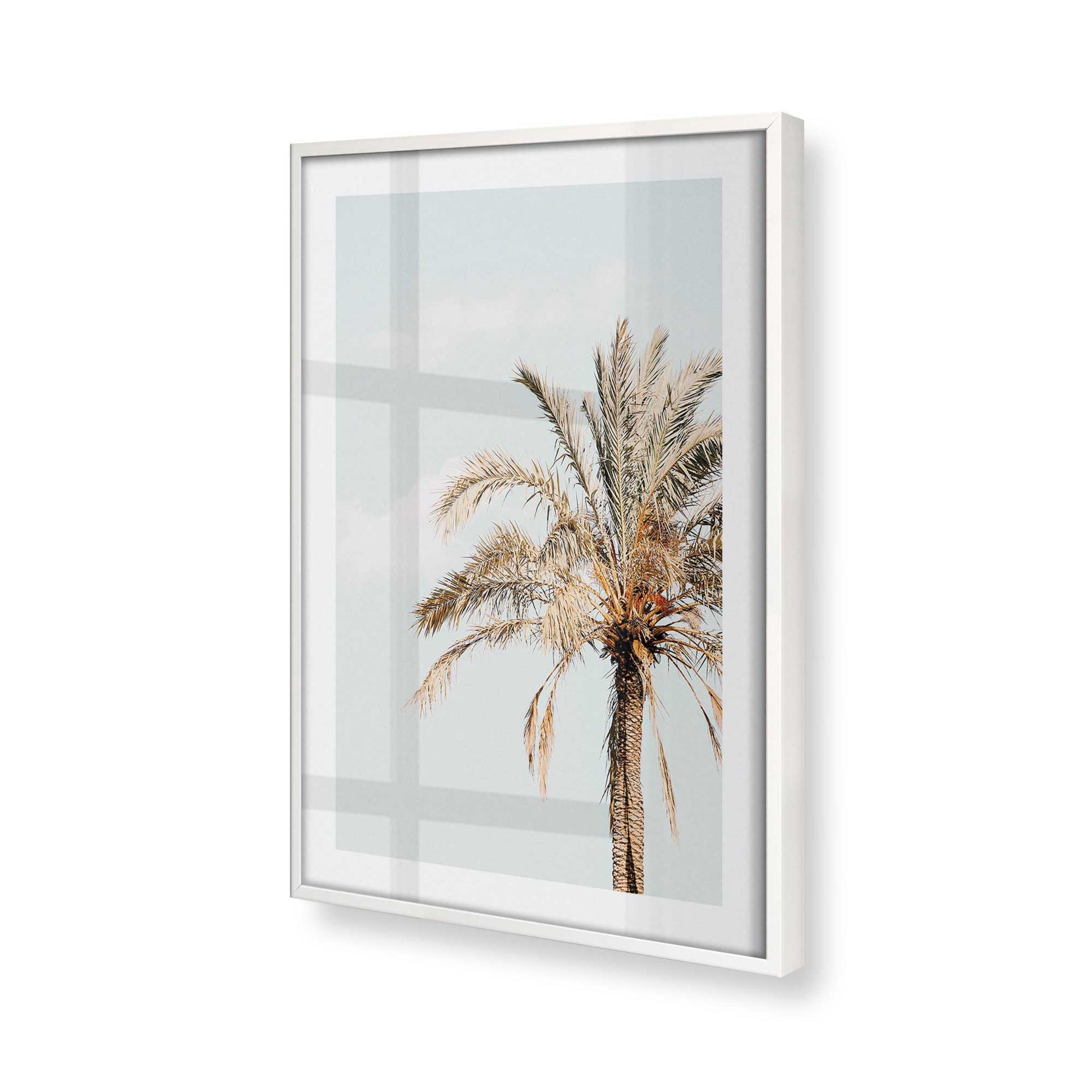 [Color:Opaque White] Picture of art in a Opaque White frame at an angle