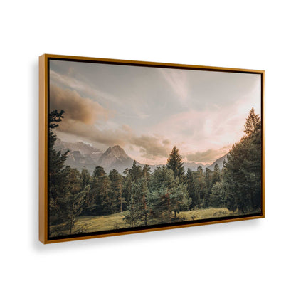 [Color:Polished Gold] Picture of art in a Polished Gold frame at an angle