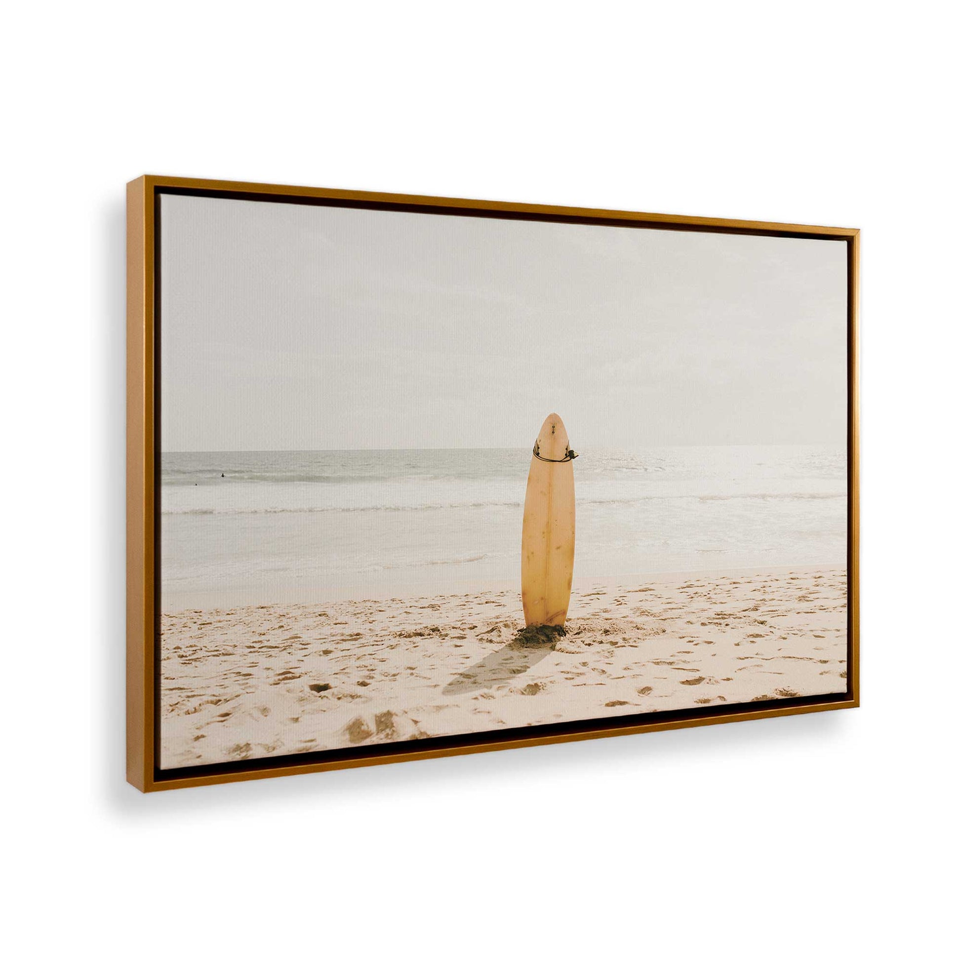 [Color:Polished Gold] Picture of art in a Polished Gold frame at an angle