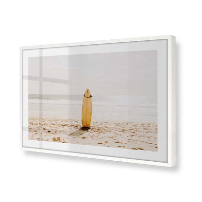 [Color:Opaque White] Picture of art in a Opaque White frame at an angle