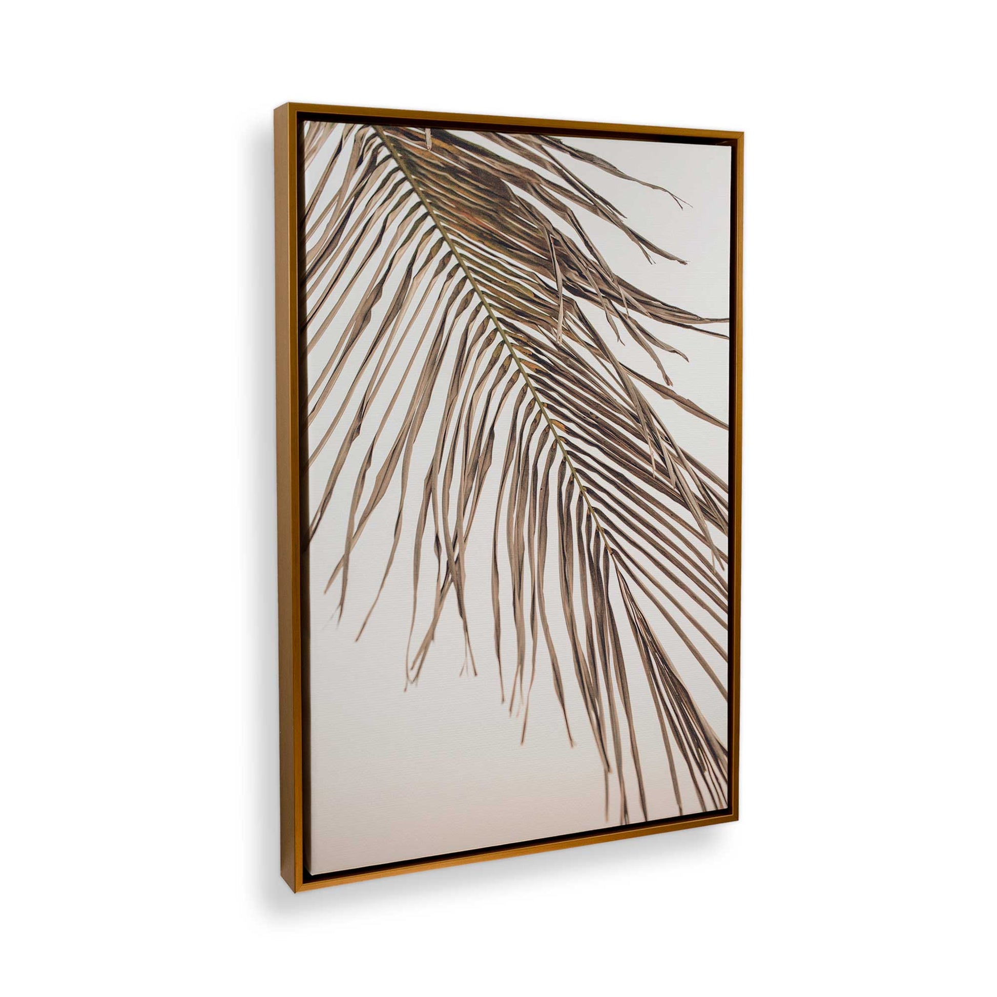 [Color:Polished Gold] Picture of art in a Polished Gold frame at an angle