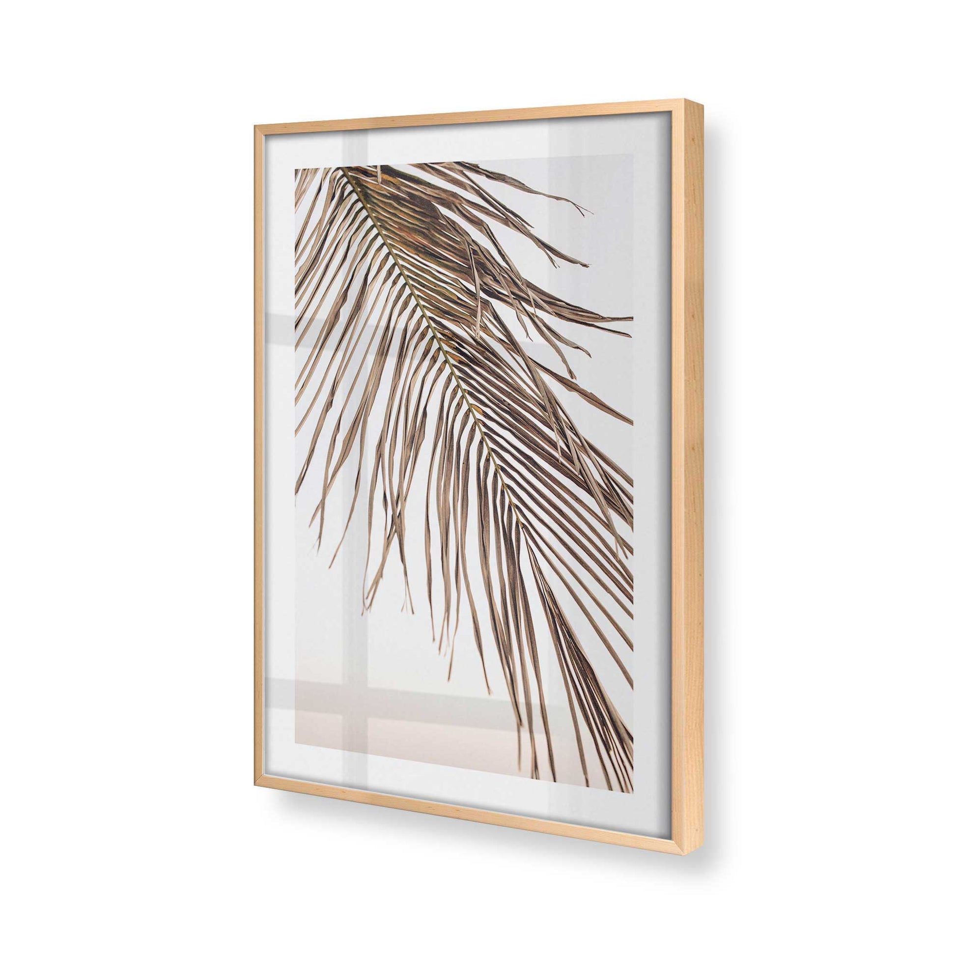 [Color:Raw Maple] Picture of art in a Raw Maple frame at an angle