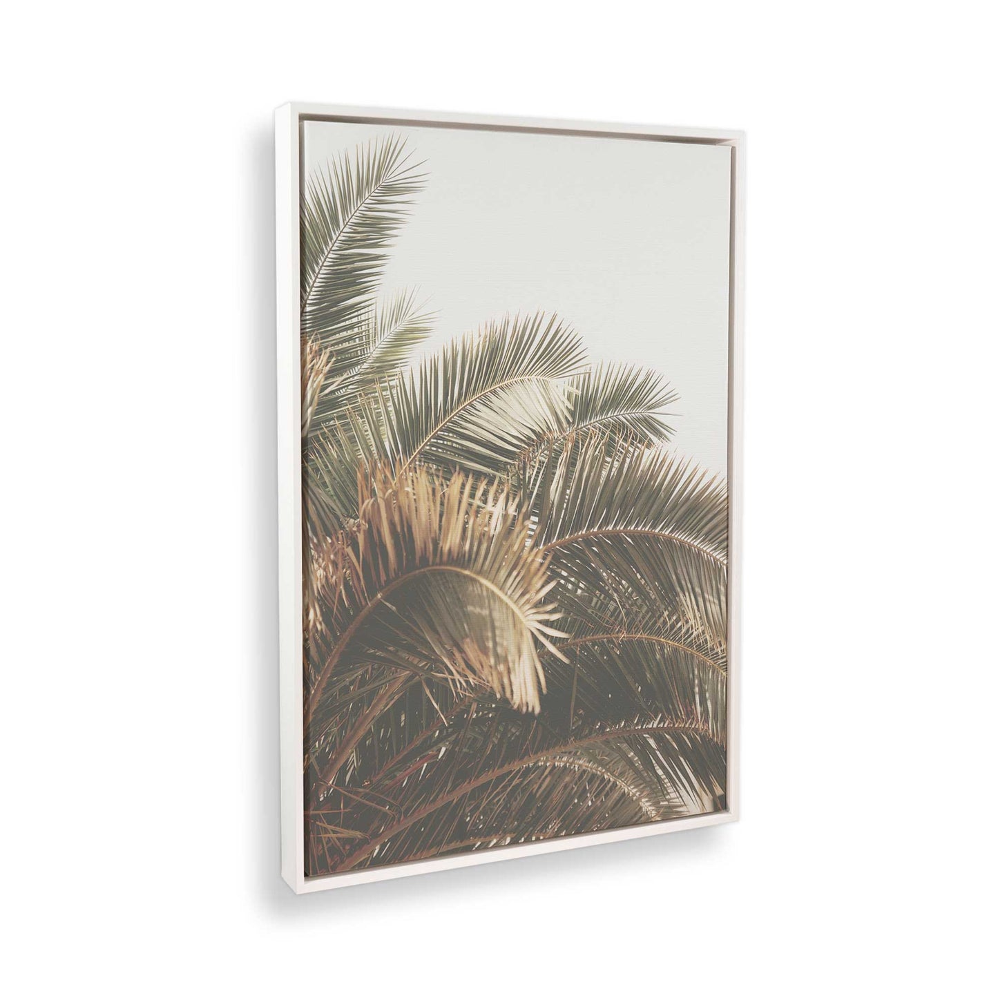 [Color:Opaque White] Picture of art in a White frame at an angle