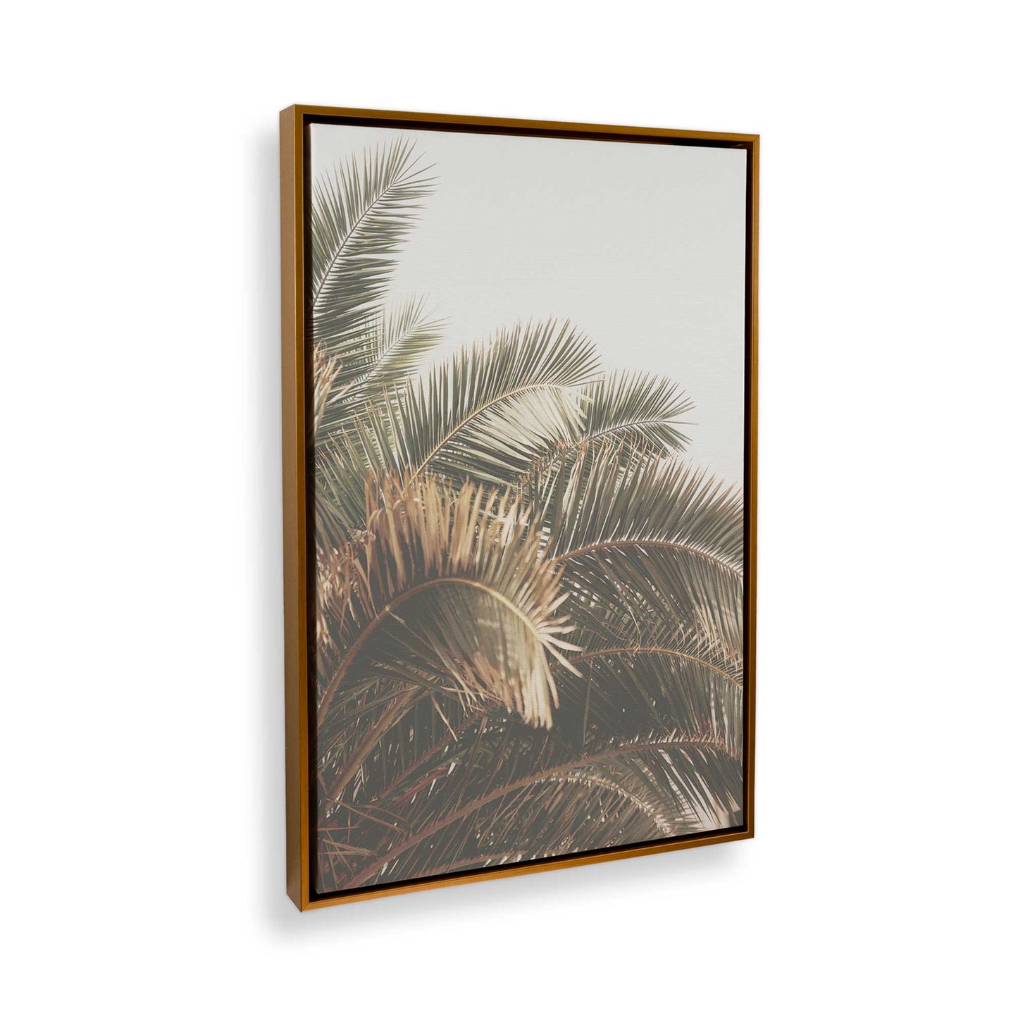 [Color:Polished Gold] Picture of art in a Polished Gold frame at an angle