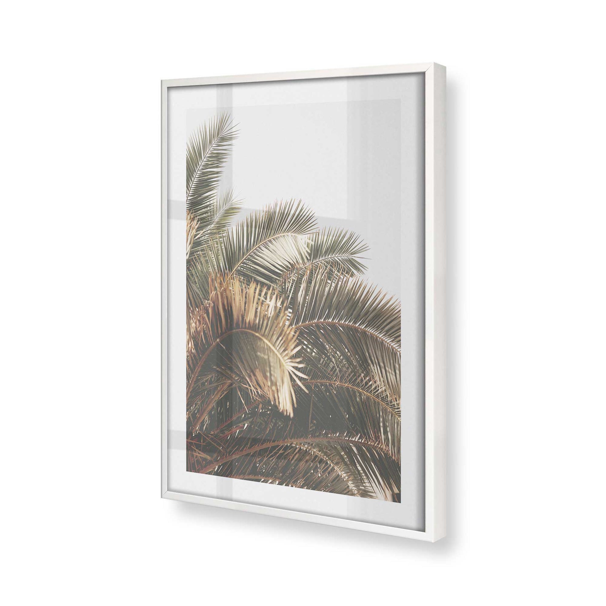 [Color:Opaque White] Picture of art in a Opaque White frame at an angle