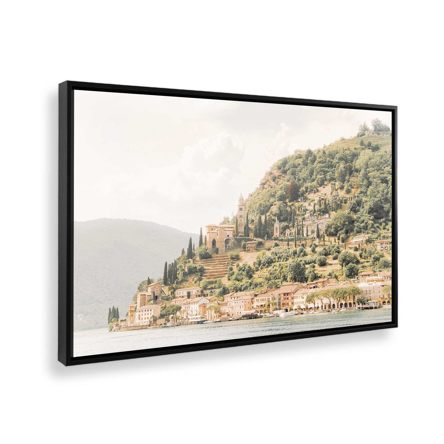 [Color:Satin Black] Picture of art in a Satin Black frame at an angle