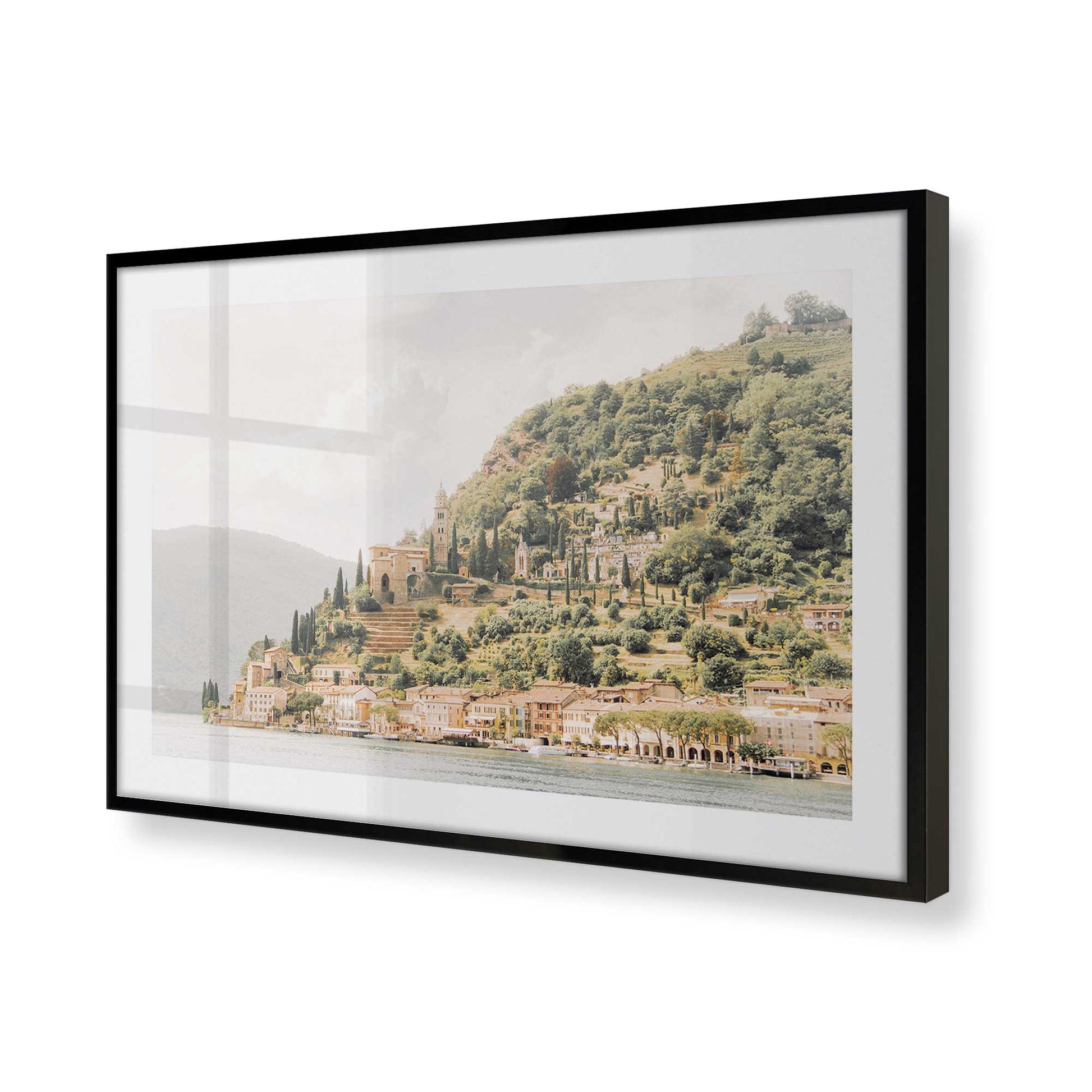 [Color:Satin Black] Picture of art in a Satin Black frame at an angle