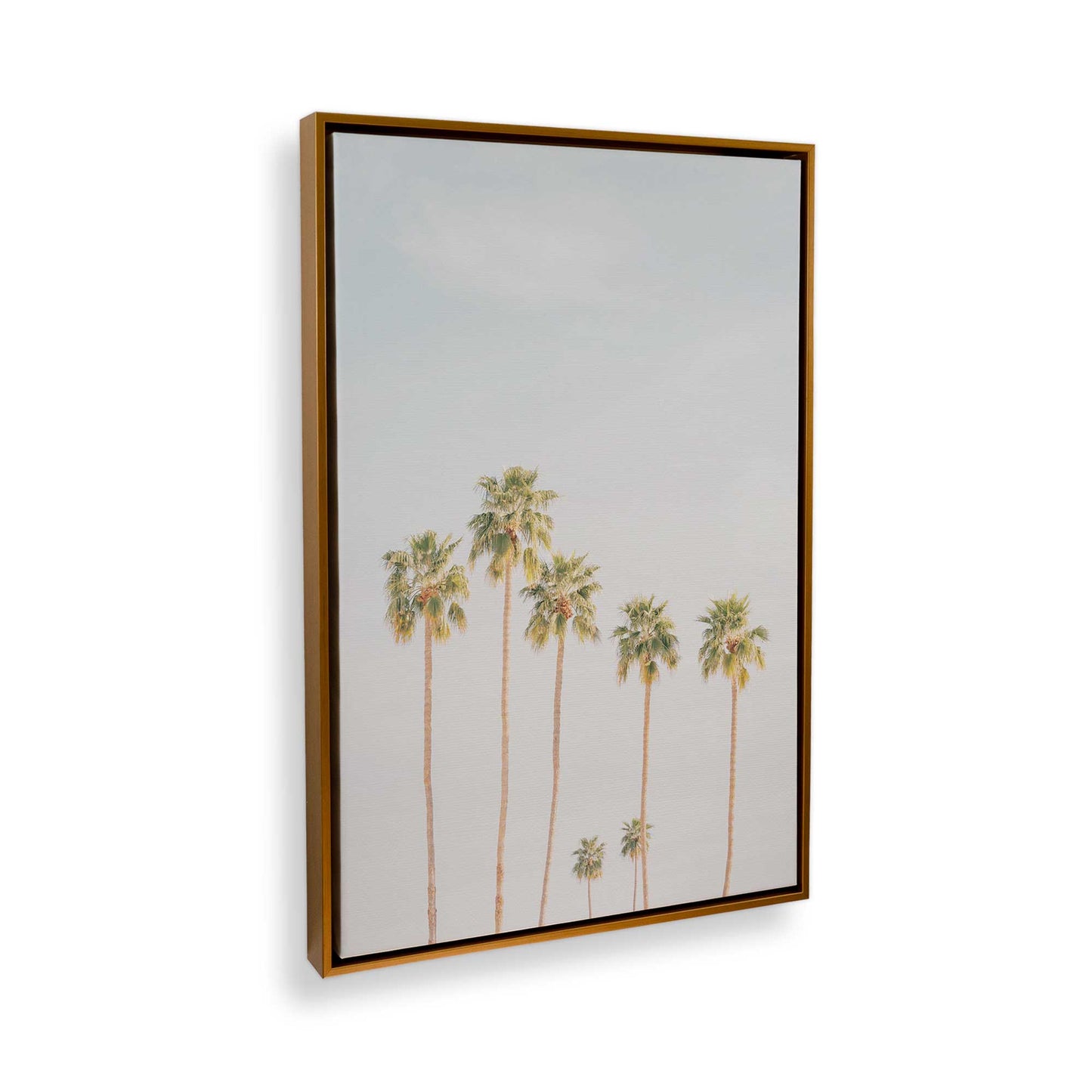 [Color:Polished Gold] Picture of art in a Polished Gold frame at an angle