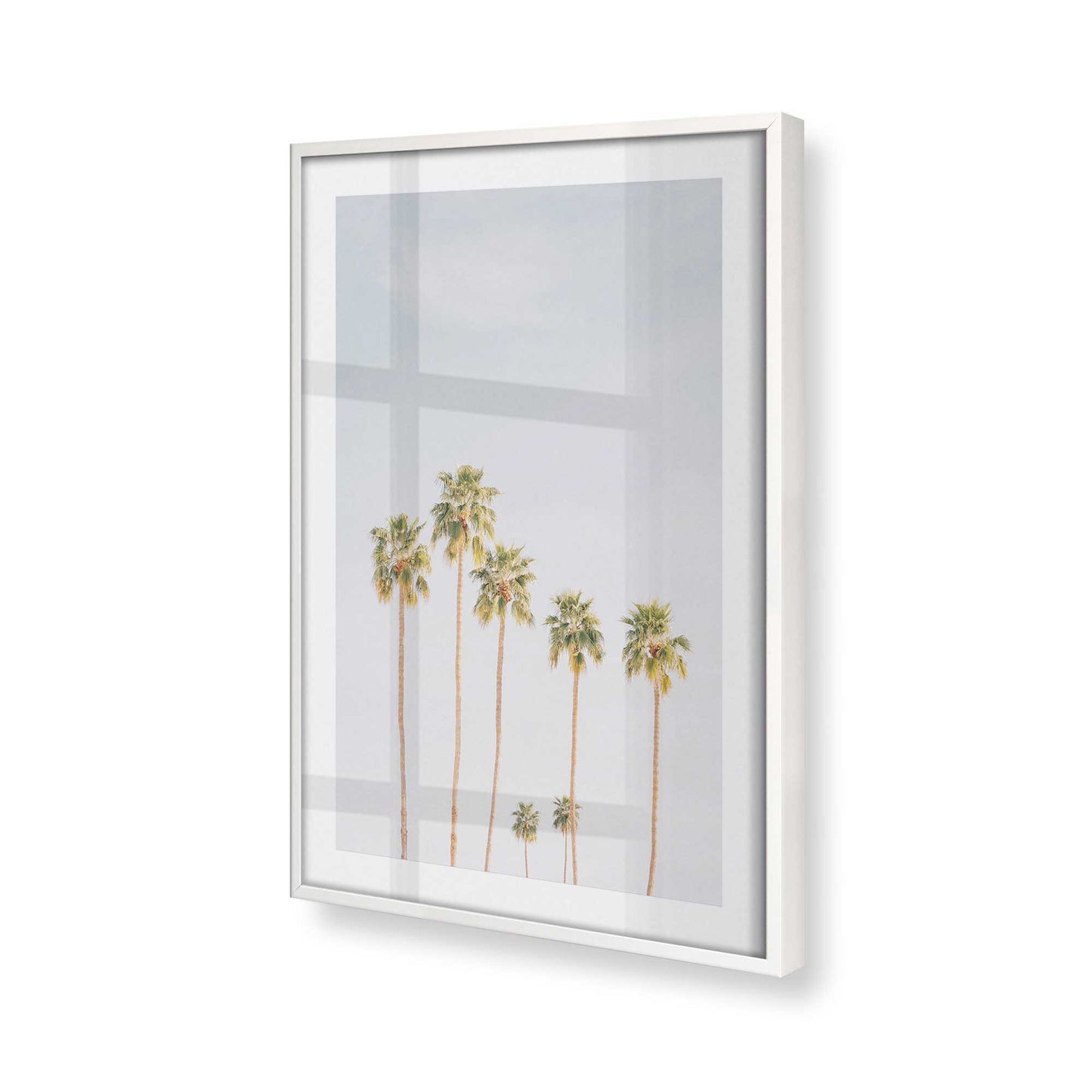 [Color:Opaque White] Picture of art in a Opaque White frame at an angle