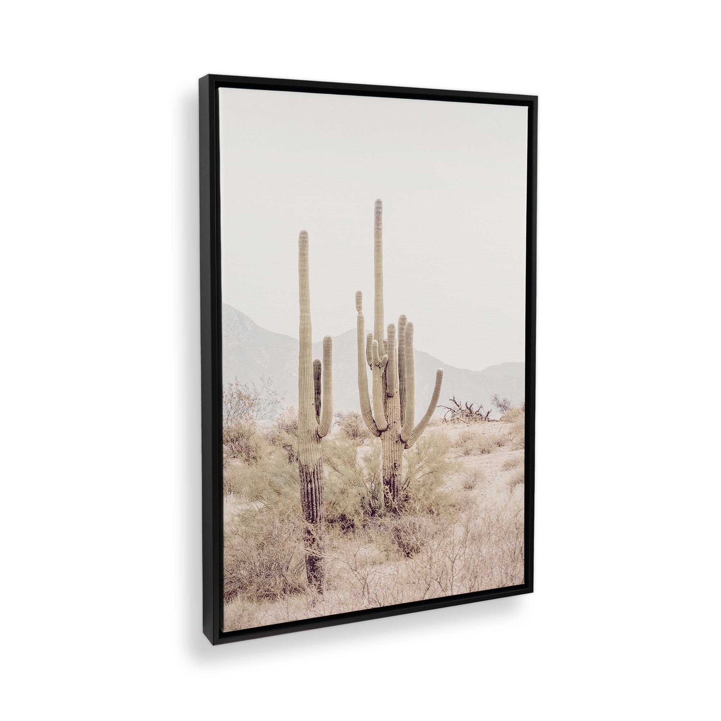 [Color:Satin Black] Picture of art in a Satin Black frame at an angle