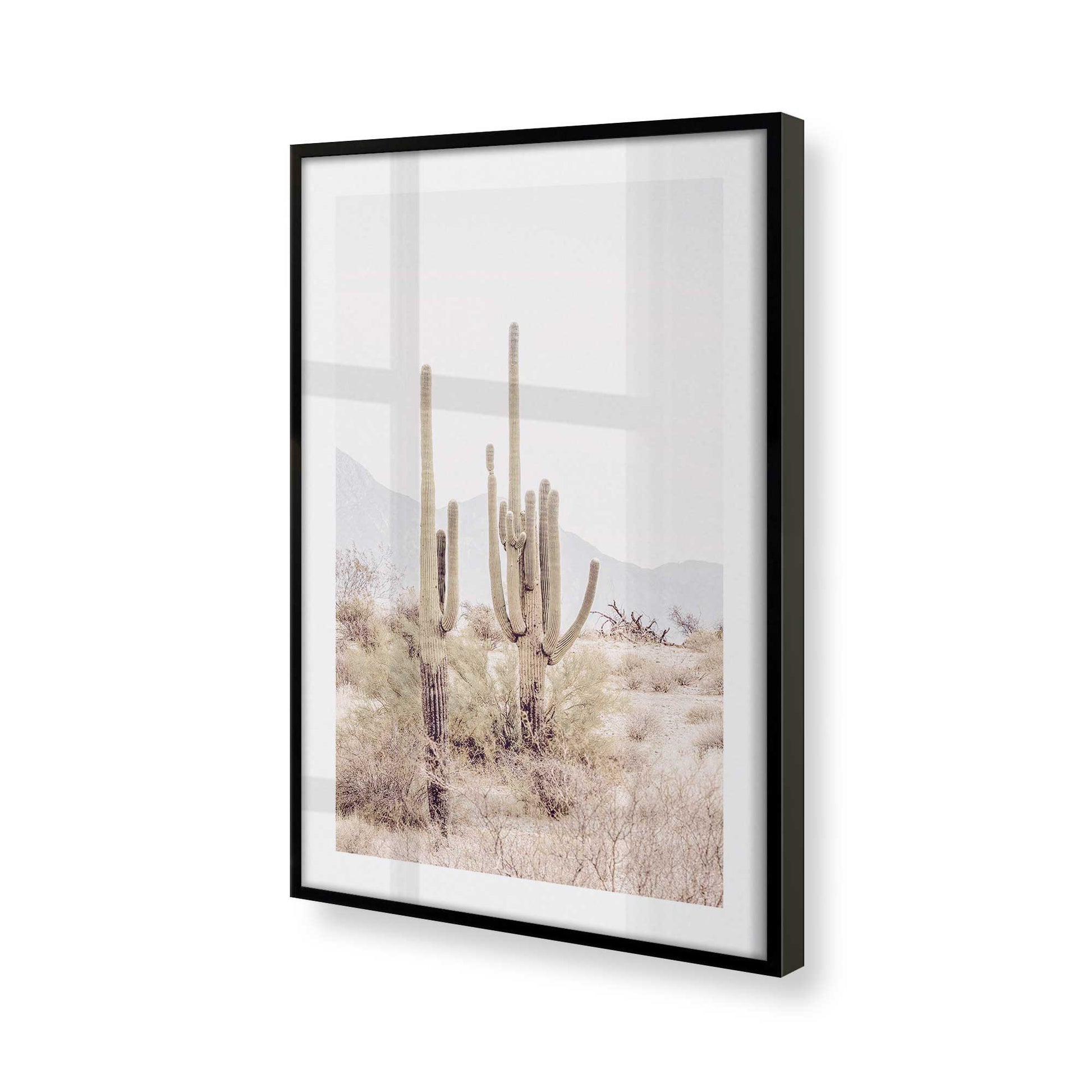 [Color:Satin Black] Picture of art in a Satin Black frame at an angle