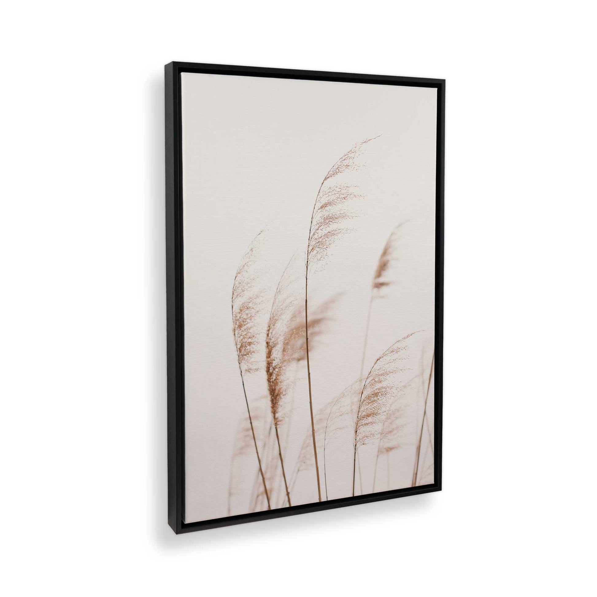 [Color:Satin Black] Picture of art in a Satin Black frame at an angle