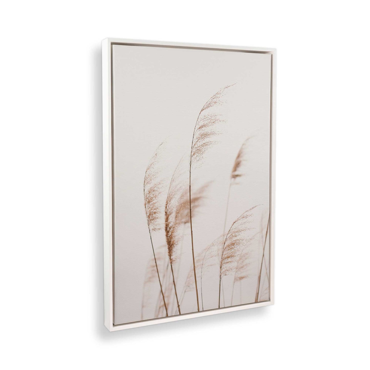 [Color:Opaque White] Picture of art in a White frame at an angle