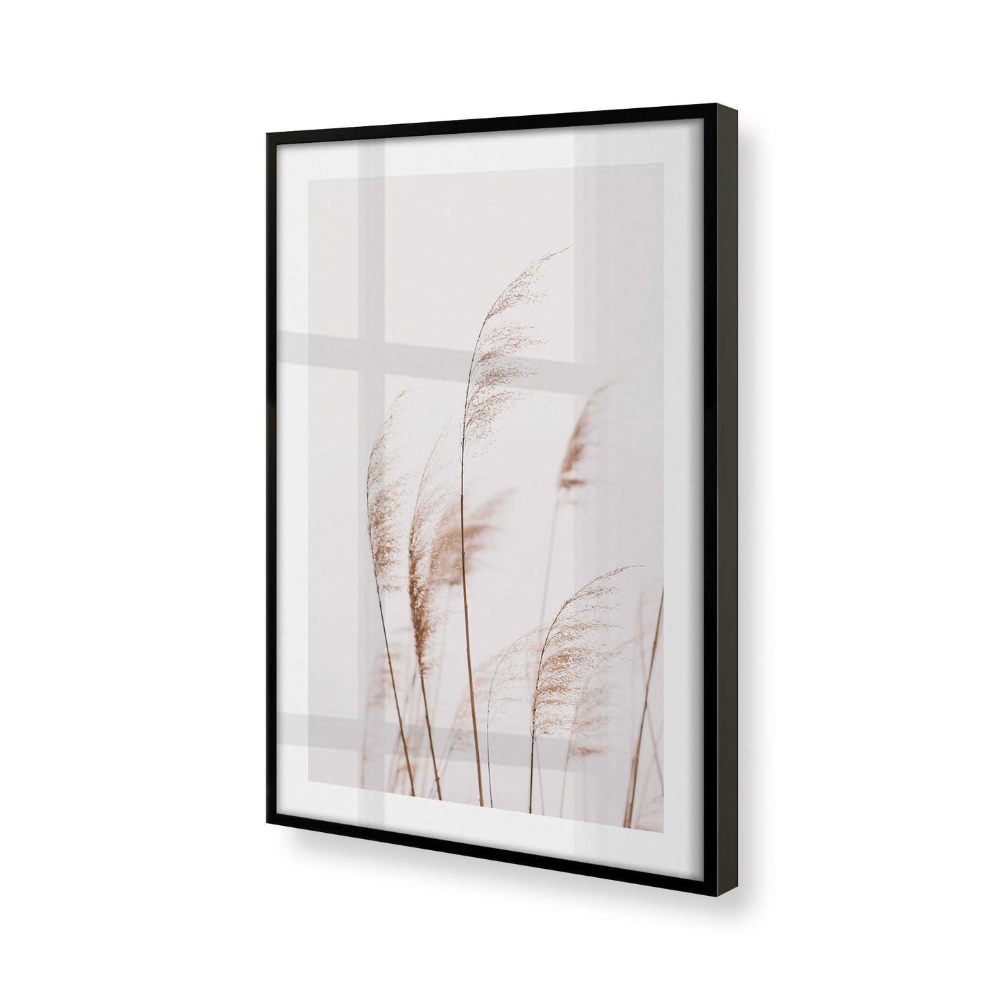 [Color:Satin Black] Picture of art in a Satin Black frame at an angle