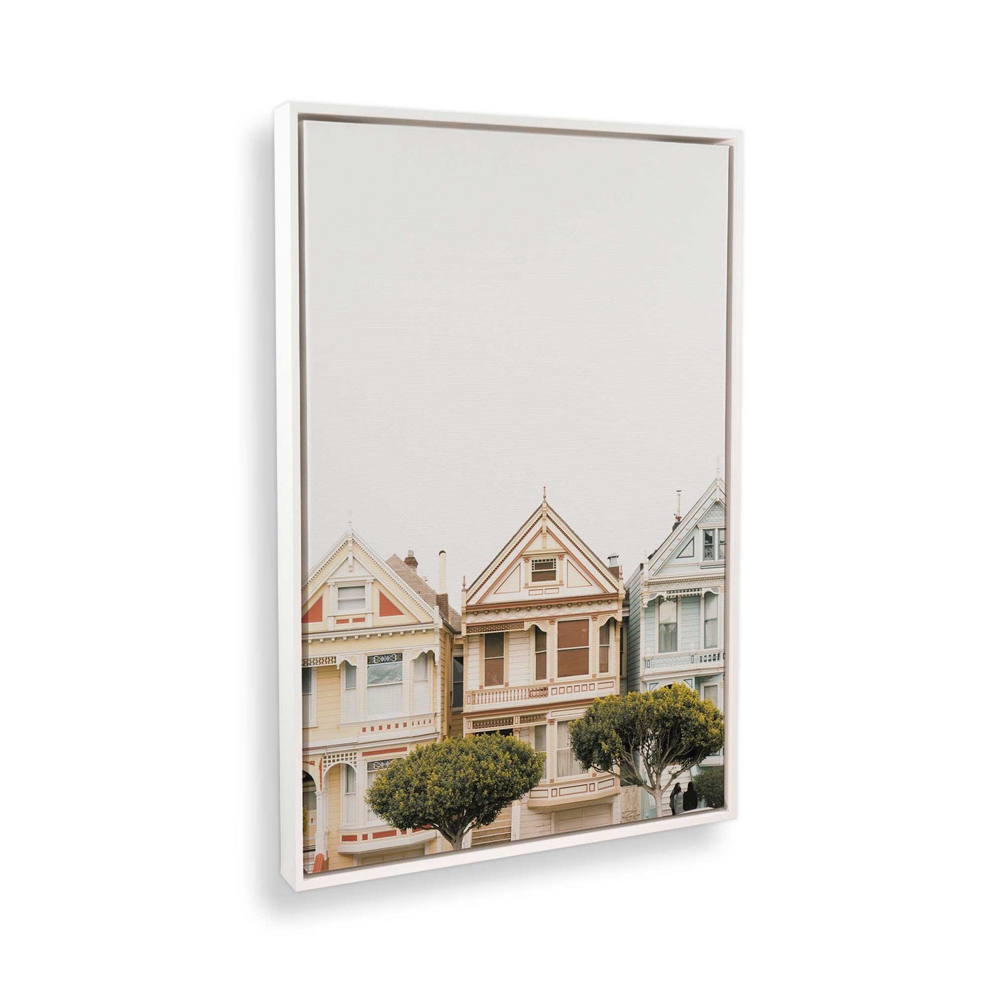 [Color:Opaque White] Picture of art in a White frame at an angle