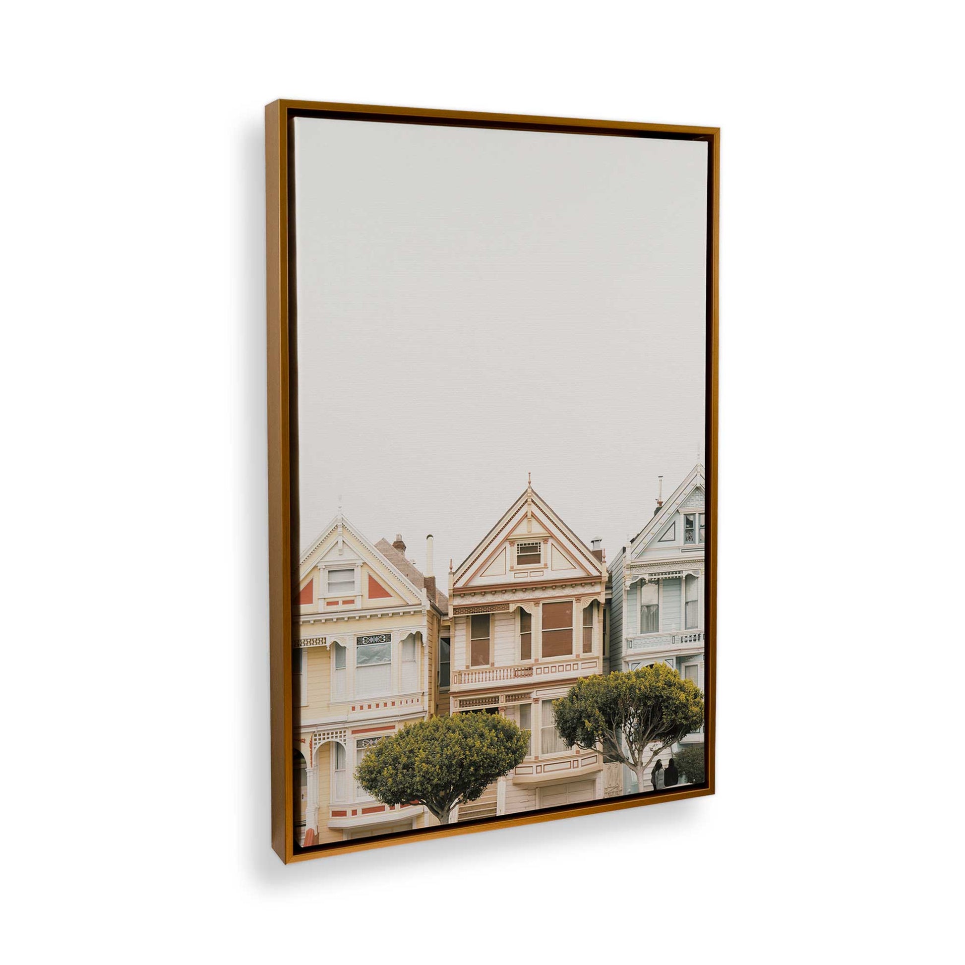 [Color:Polished Gold] Picture of art in a Polished Gold frame at an angle