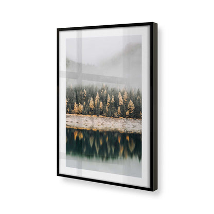 [Color:Satin Black] Picture of art in a Satin Black frame at an angle