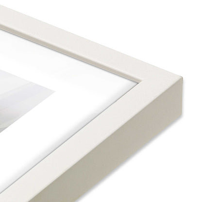 [Color:Opaque White] Picture of art in a Opaque White frame of the corner