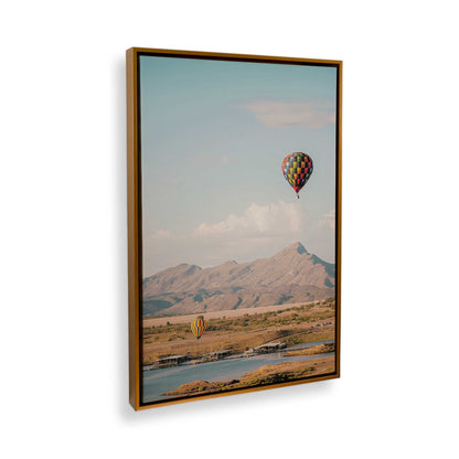 [Color:Polished Gold] Picture of art in a Polished Gold frame at an angle