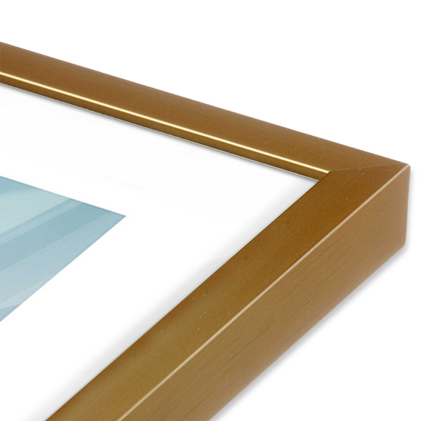 [Color:Polished Gold] Picture of art in a Polished Gold frame of the corner