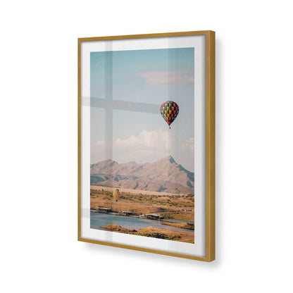 [Color:Polished Gold] Picture of art in a Polished Gold frame at an angle