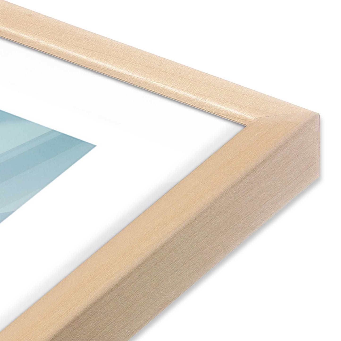 [Color:Raw Maple] Picture of art in a Raw Maple frame of the corner