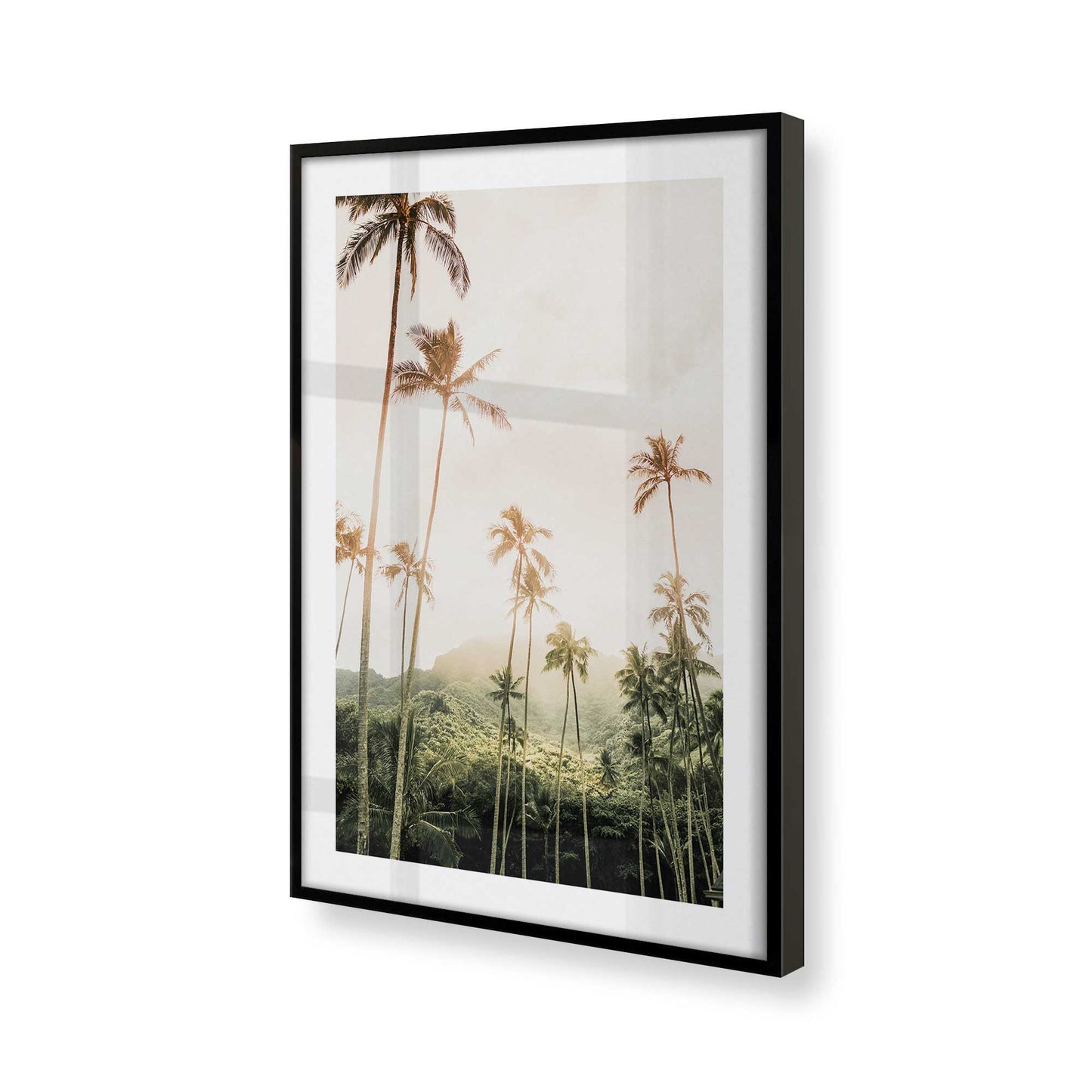 [Color:Satin Black] Picture of art in a Satin Black frame at an angle